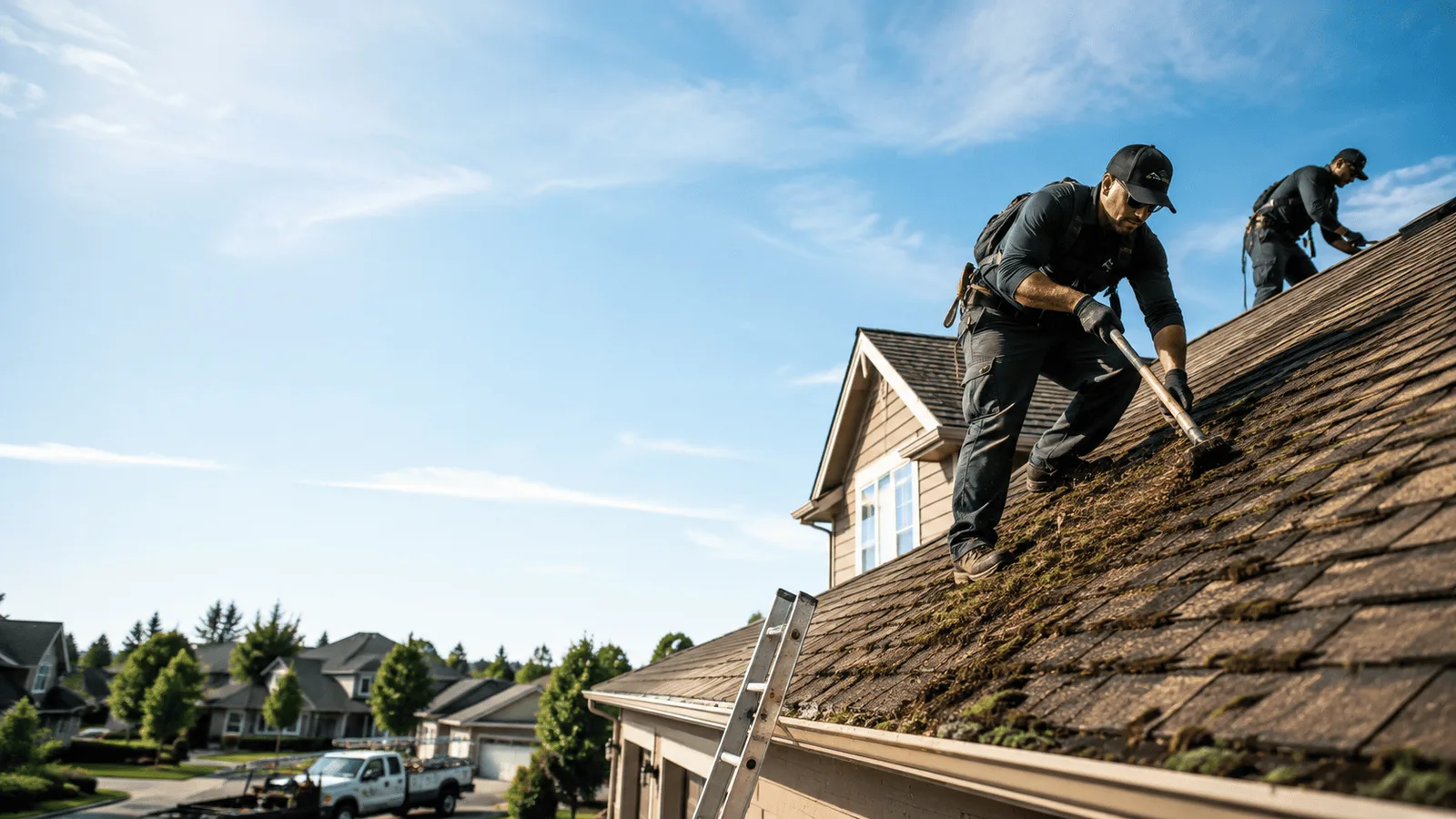 Roof Moss Removal in Greens Fork, IN near me